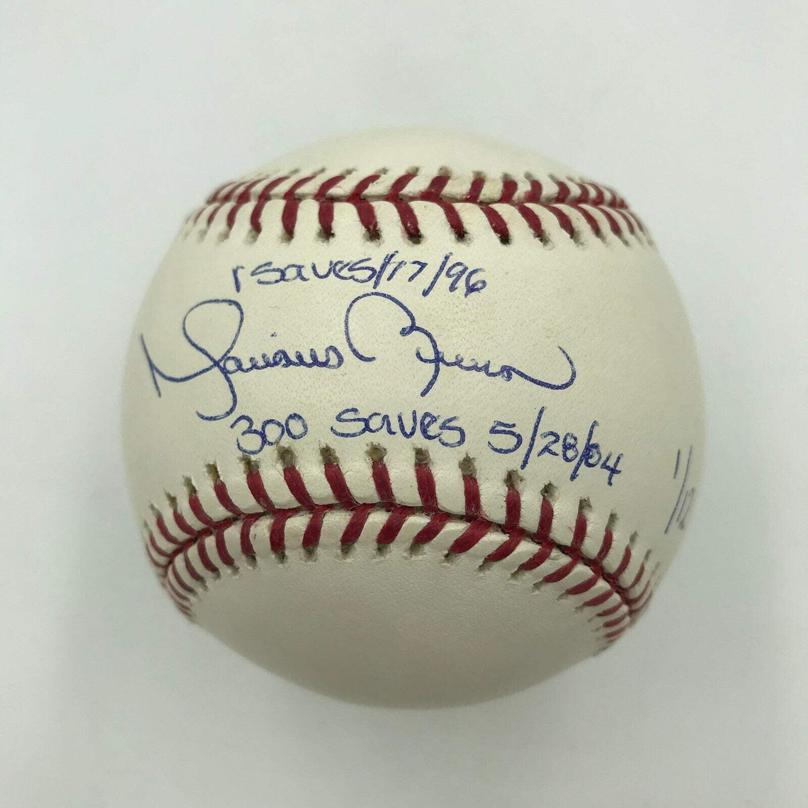 Mariano Rivera Signed Heavily Inscribed STAT Baseball Steiner  MLB Holograms