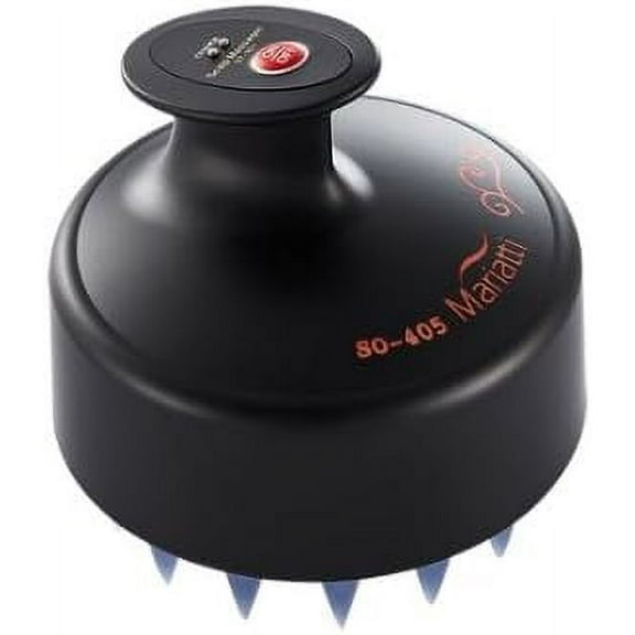 Mariatti Electric Scalp Massager Hand Held Hair Care Shampoo Stress Relax Vibrating 110-220V (Black)