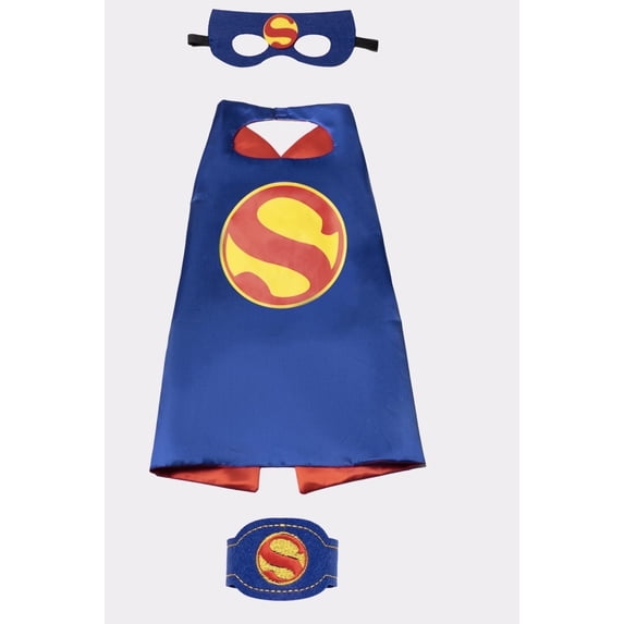 Superhero Capes and Masks for Kids - Satin Capes and Felt Masks for Boys 2 years and up