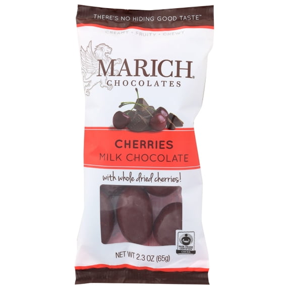 Marich Milk Chocolate Cherries, 2.3 Oz