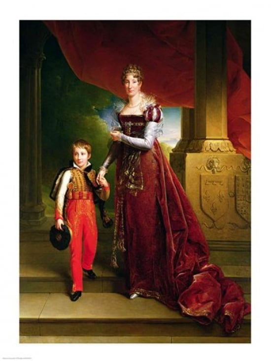 Marie Amelie de Bourbon Canvas Art - Francois Gerard (18 x 24)