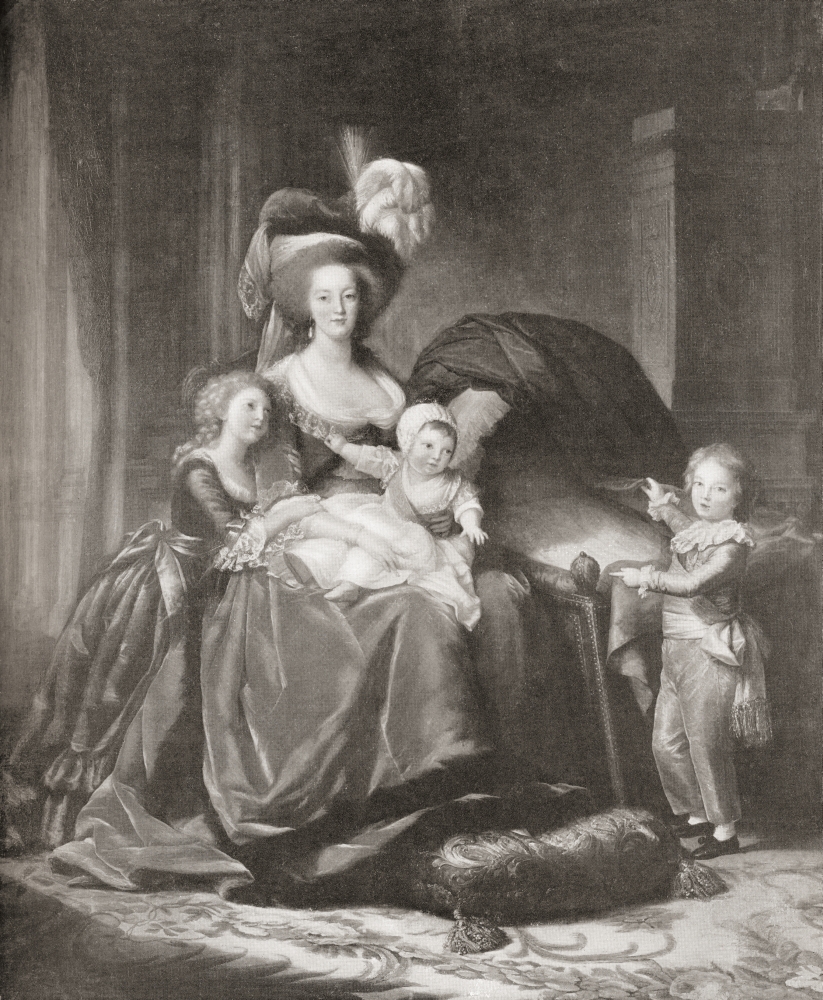 Marie Antoinette And Her Children Marie Th Canvas Art - Ken Welsh Design Pics (24 x 30)