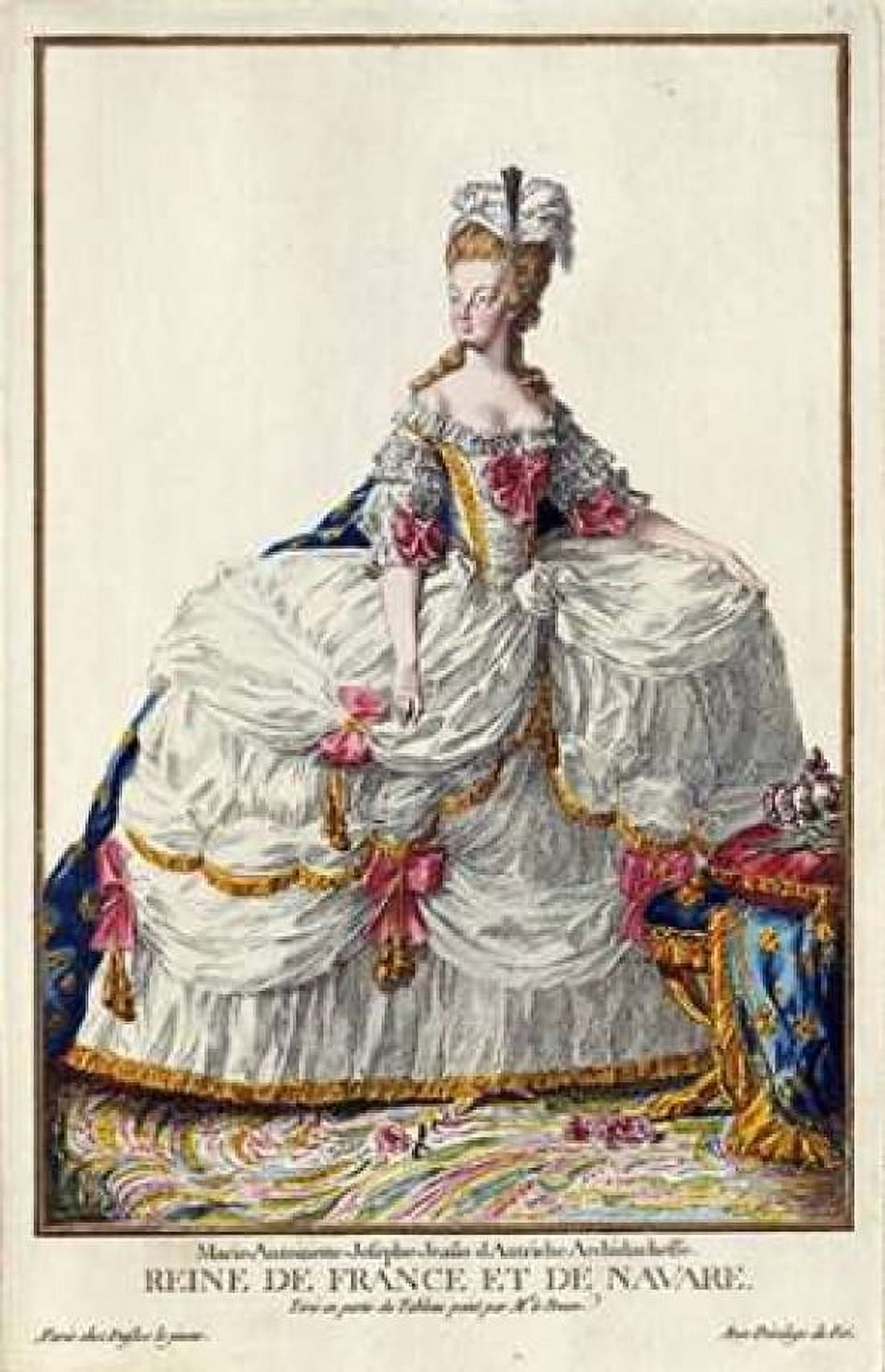 Marie Antoinette Canvas Art - Pierre Duflos (24 x 36)