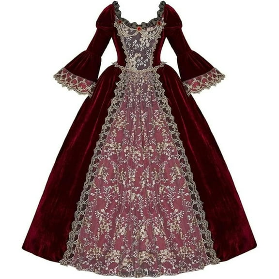 Marie Antoinette Rococo Ball Gown Gothic Victorian Dress Costume Christmas Medieval Princess Dress