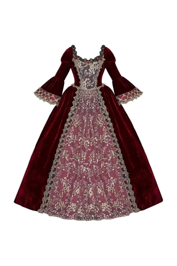 Marie Antoinette Rococo Ball Gown Gothic Victorian Dress Costume Christmas Medieval Princess Dress