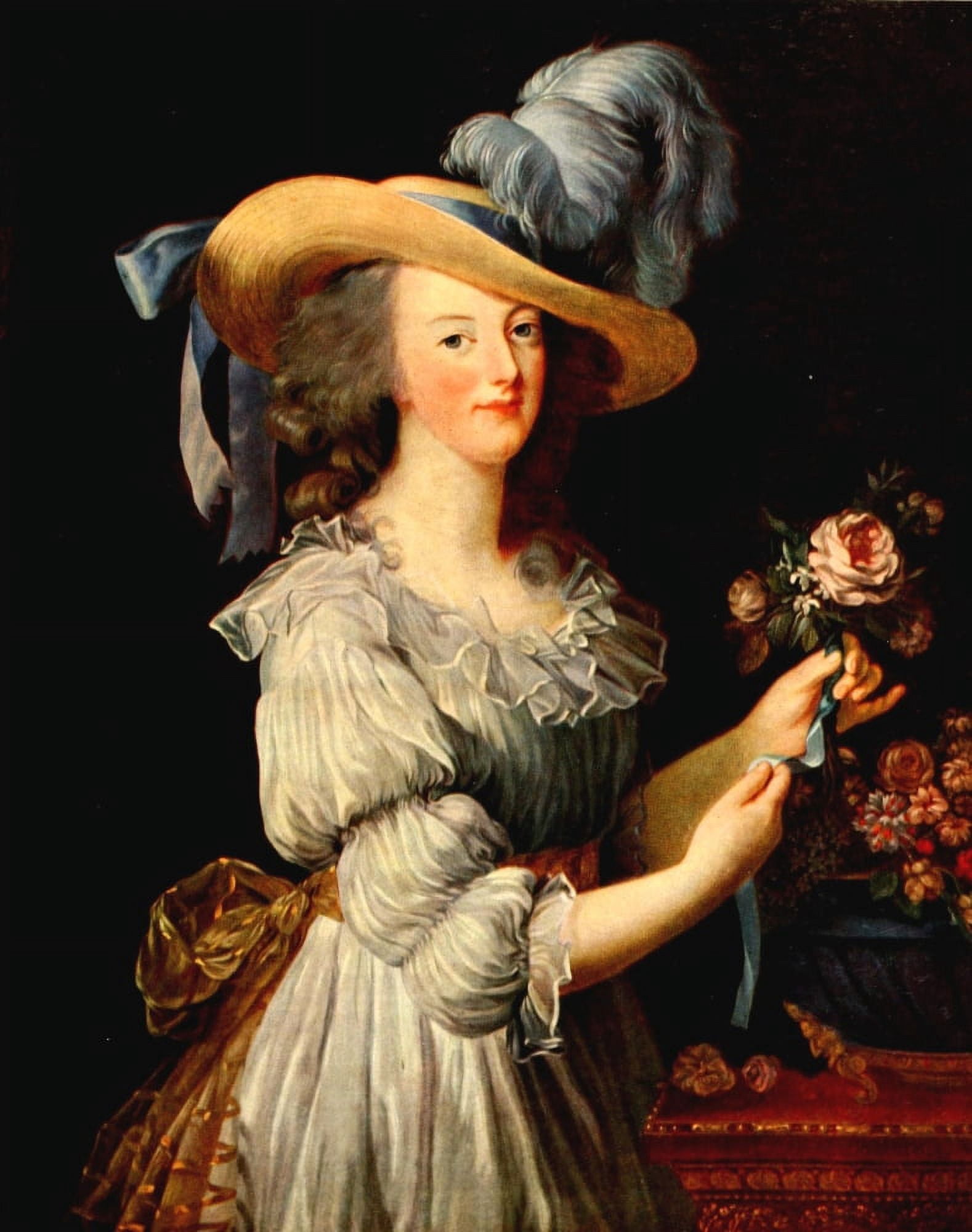 Marie Antoinette Rococo age 1960 Canvas Art - Louise ÔøΩlisabeth Vige Le Brun (24 x 36)