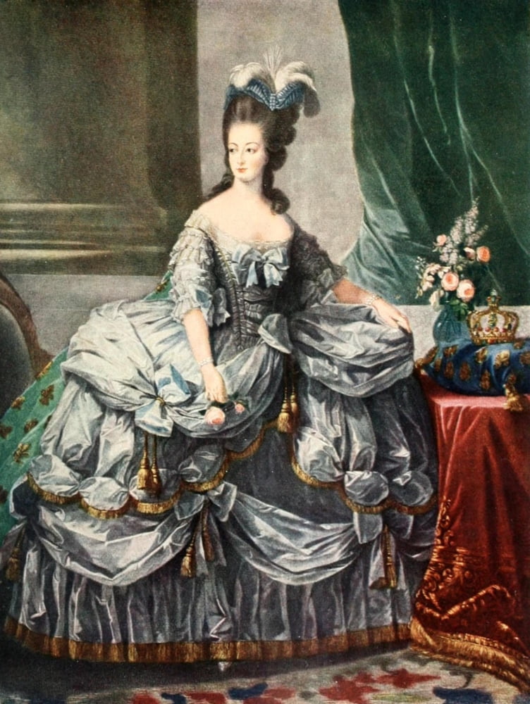 Marie Antoinette Rokoko 1921 Canvas Art - Louise ÔøΩlisabeth Vige Le Brun (24 x 36)