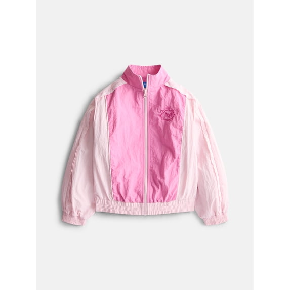 Marie Aristocats Girls Full Zip Windbreaker Jacket, Sizes 4-12