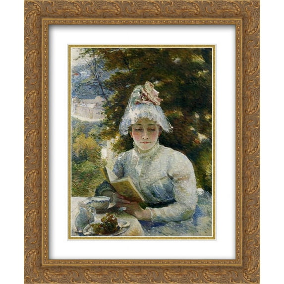 Marie Bracquemond 2x Matted 20x24 Gold Ornate Framed Art Print 'Le Gouter'