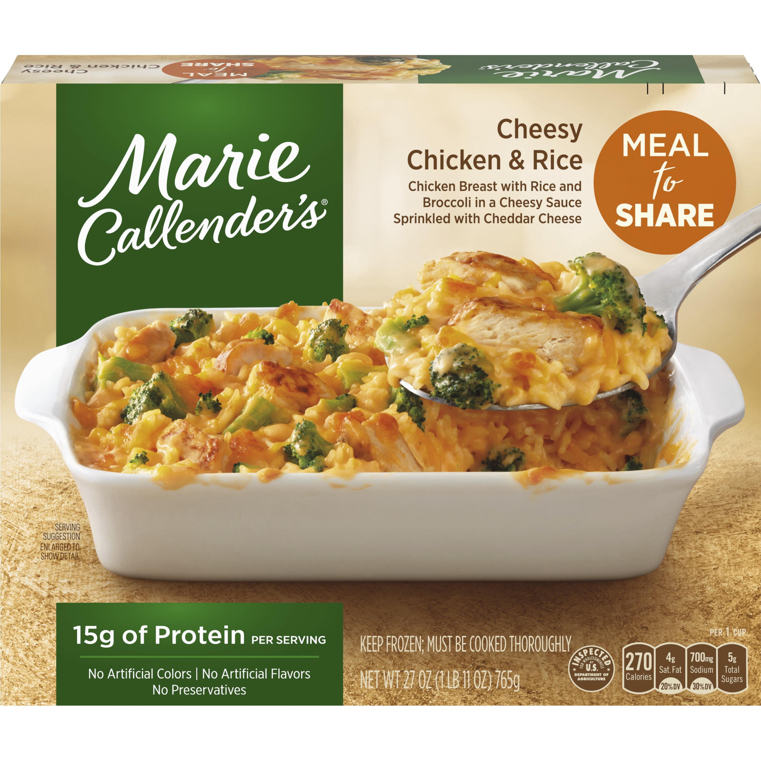 Marie Callender's Cheesy Chicken and Rice Meal to Share Frozen Meal, 27