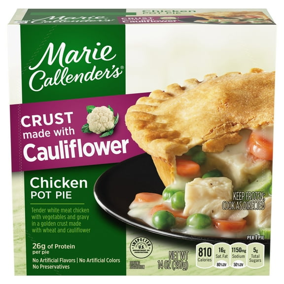 Marie Callender's Chicken Pot Pie With Cauliflower Crust, Frozen Meal, 14 oz. (frozen)