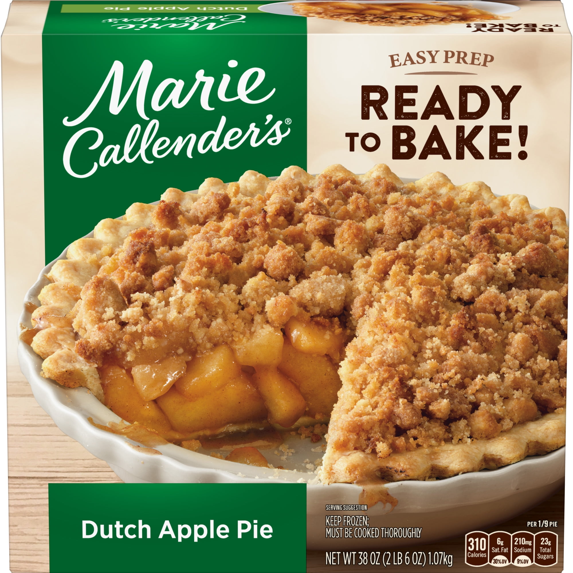 Marie Callender’s Dutch Apple Pie Dessert, 38 oz (Frozen)