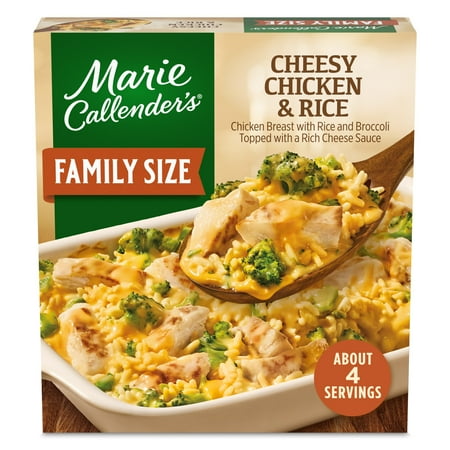 Marie Callender's Cheesy Chicken and Rice, Family Size, Frozen Meal, 36 oz.