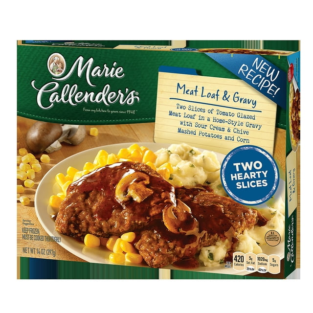 Marie Callender's Frozen Dinner, Meat Loaf & Gravy, 14 Ounce - Walmart.com