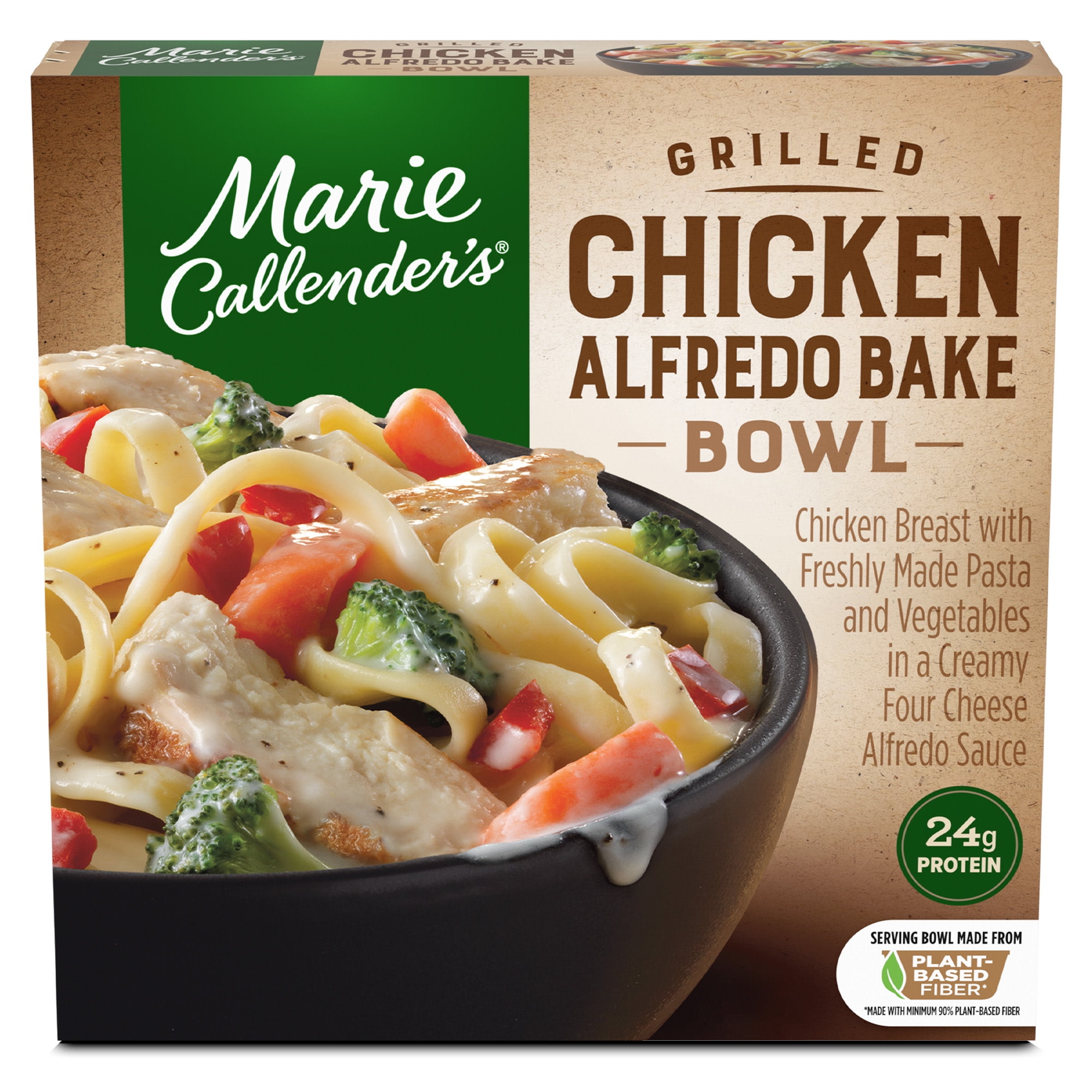 Marie Callender's Grilled Chicken Alfredo Bake Bowl, Frozen Meal, 11.6