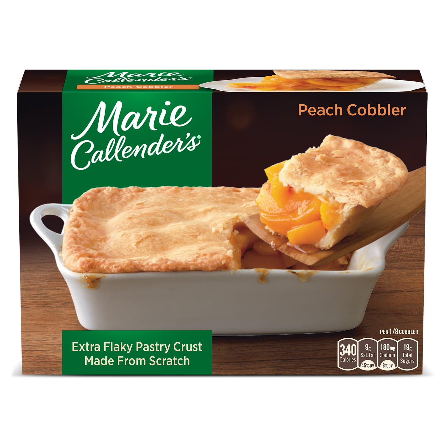 Marie Callender's Peach Cobbler Dessert, 32 oz (Frozen)