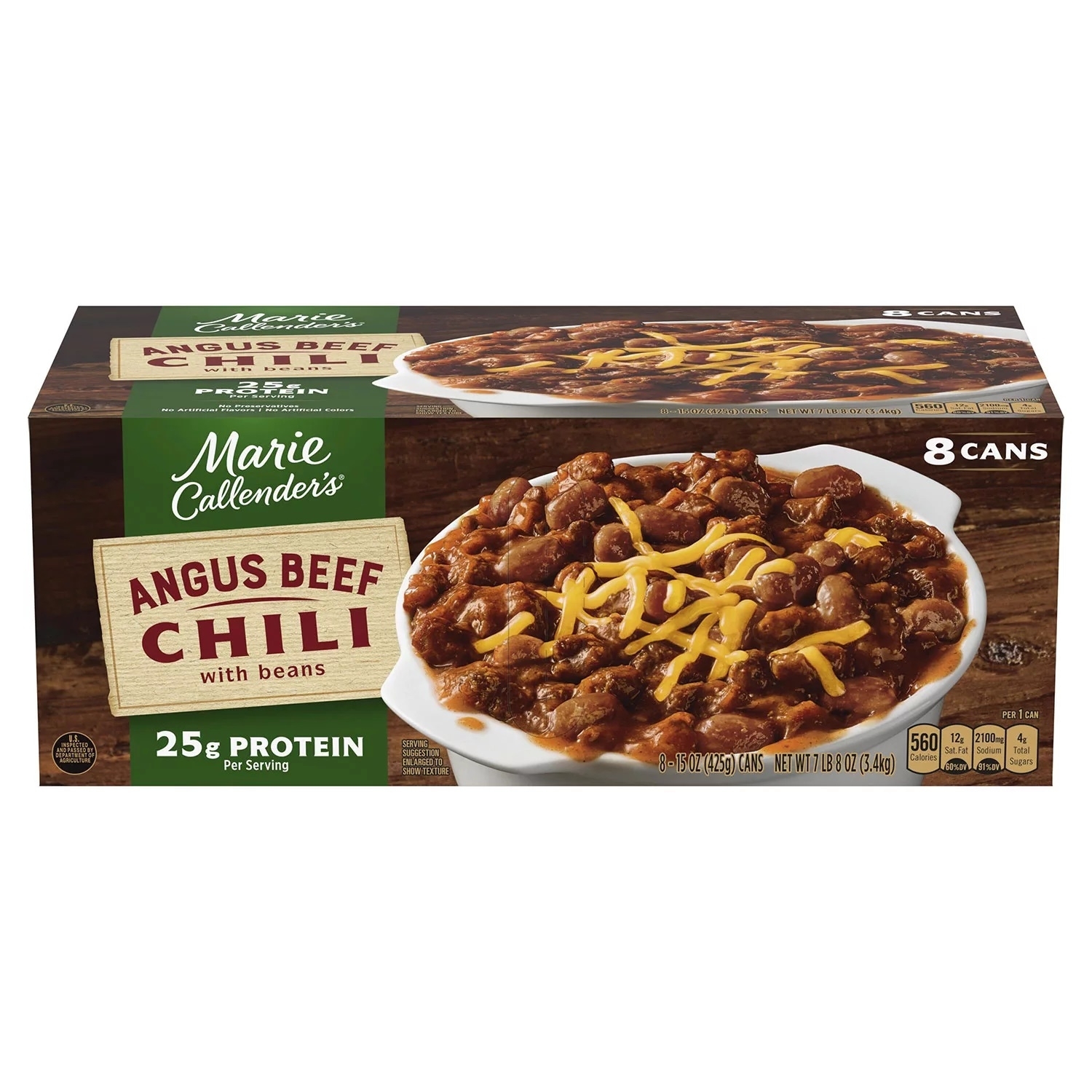 Marie Callender's Premium Angus Chili, 15 Ounce Can (Pack of 8)
