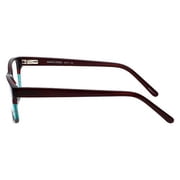 Marie Claire Designer Reading Glasses MC6217-BUR in Burgundy Stripe 52mm +3.25