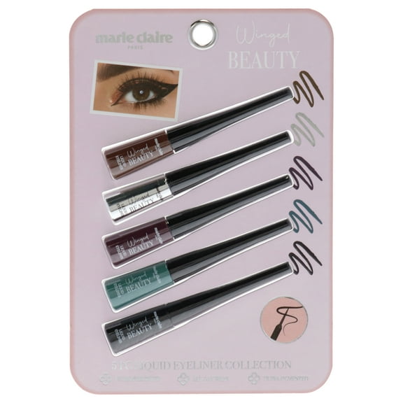 Marie Claire Liquid Eyeliner Collection Set , 5 Pc Liquid Eyeliner