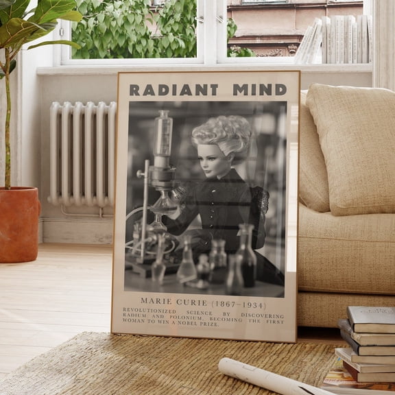 Marie Curie Science Inspirational Decor Wall Art