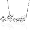 thumbnail image 1 of Marie Custom Name Necklace Customized Personalized Plated Name Necklace for Mother Daughter Friendship Women Valentine's Day Christmas Birthday New Year Silver, 1 of 7