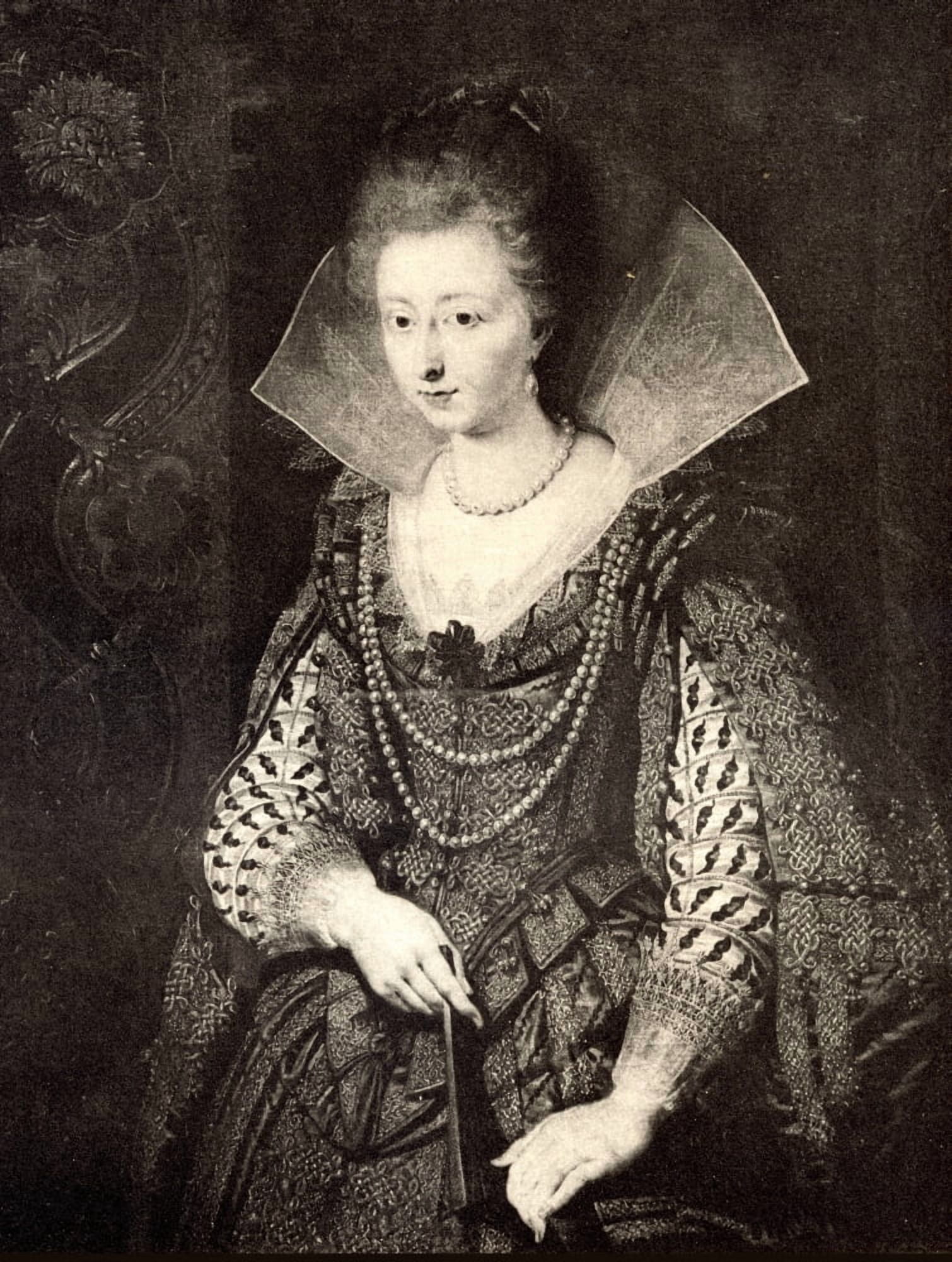 Marie De Medici 1573-1642 Queen Of France Second Wife Of King Henry Iv From The Painting By Franz Pourbus The Younger Canvas Art - Ken Welsh Design Pics (13 x 17)