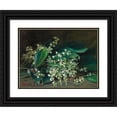 thumbnail image 1 of Marie Elisabeth Moritz-Lübben 24x19 Black Ornate Framed Double Matted Museum Art Print Titled: Lilies of the Valley, 1 of 5