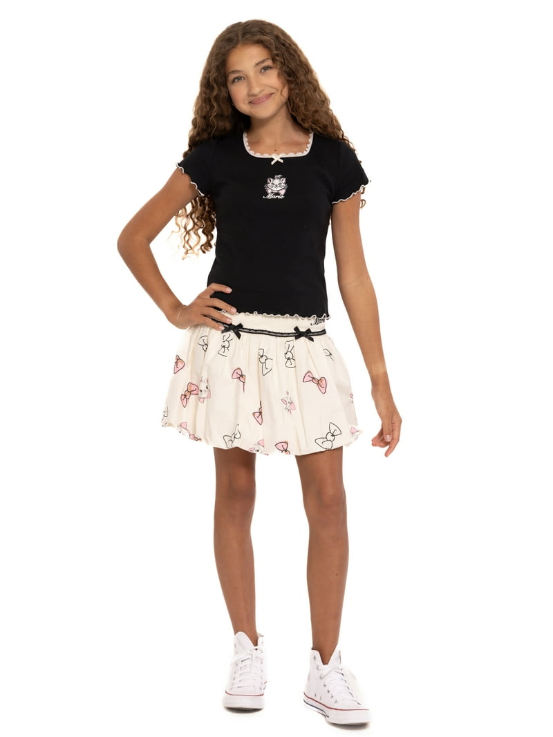 スカート Mary logo fleece skirt AM1474 ANDMARY】Mary logo fleece skirt