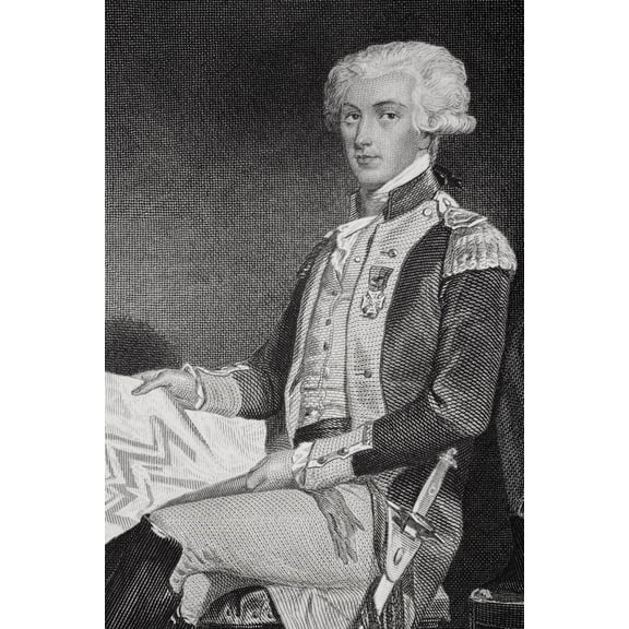 Marie-Joseph-Paul-Yves-Roch-Gilbert Du Motier Marquis De Lafayette 1757-1834 French Solider Who Fought Wiith Americans 1