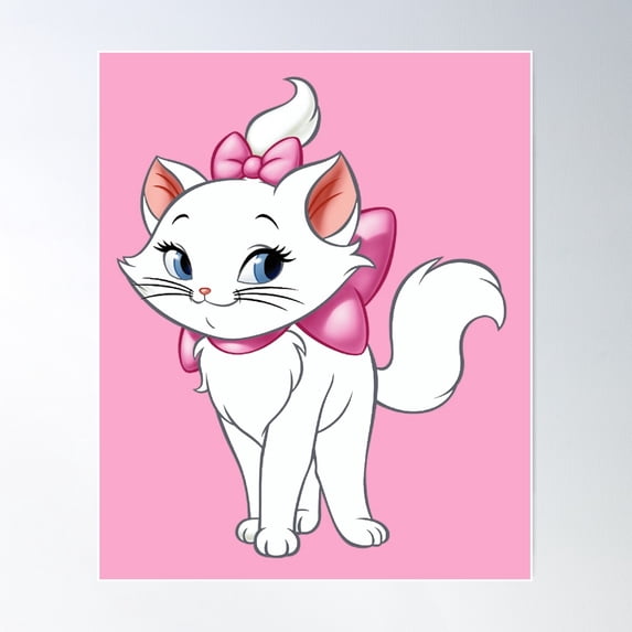 Marie Kitten Poster Wall Art, Modern Wall Decor For Living Room Bedroom, 12x18 UNFRAMED