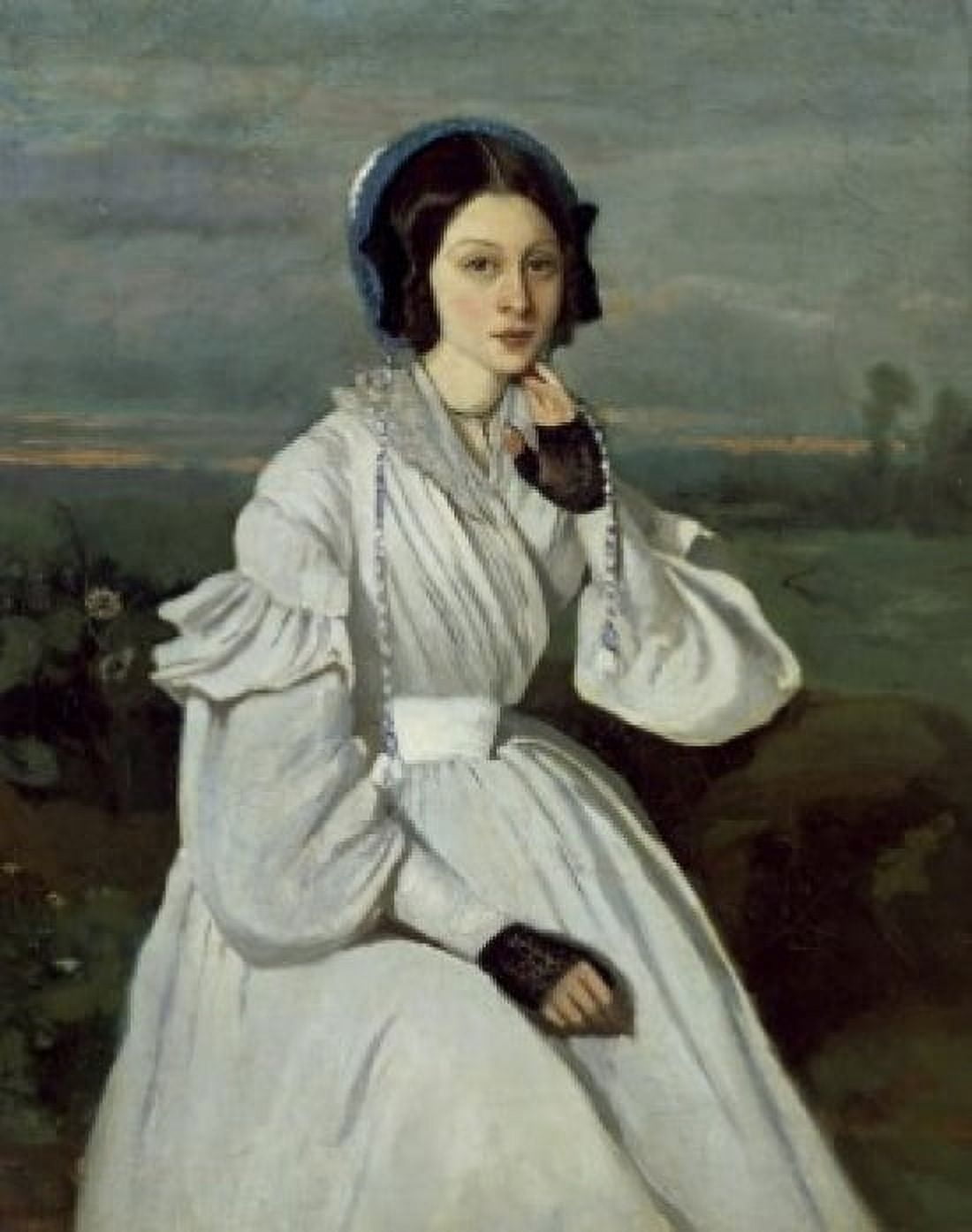 Marie-Louise Sennegon 19th C Jean Baptiste Camille Corot (1796-1875French) Musee du Louvre Paris Canvas Art - Jean Baptiste Camille Corot (18 x 24)