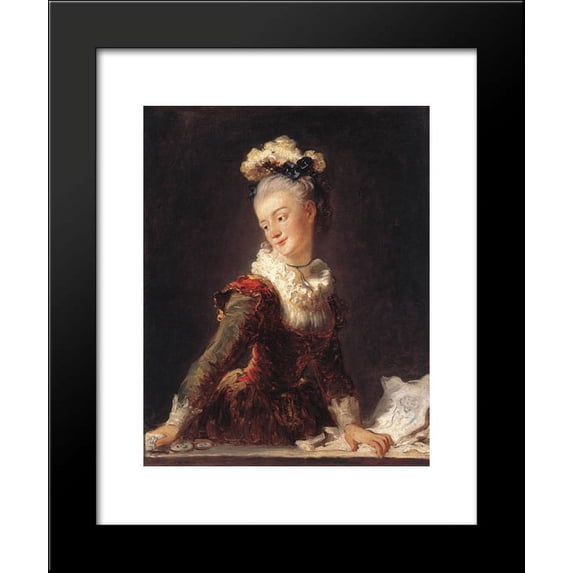 Marie Madeleine Guimard 20x24 Framed Art Print by Jean-Honore Fragonard