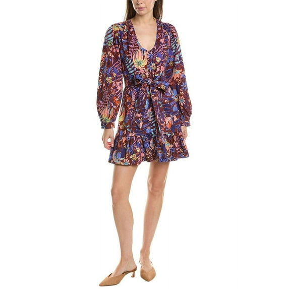 Marie Oliver womens Dedra Shirtdress, 16, Blue