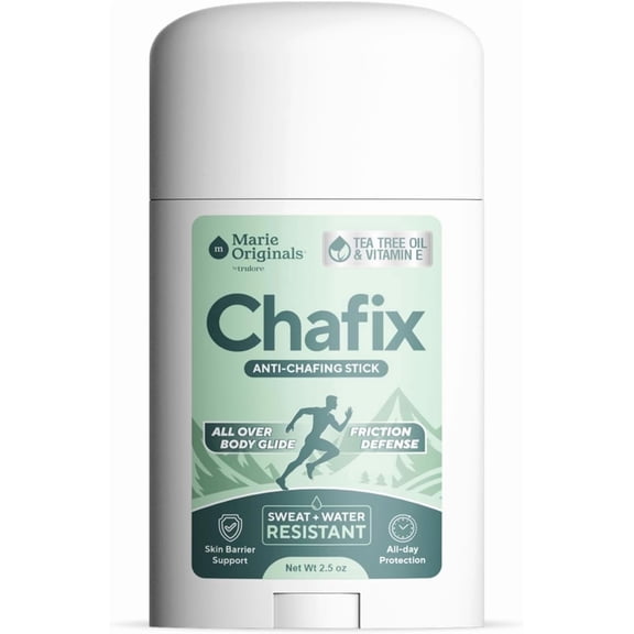 Marie Originals Chafix Anti Chafing Stick, Plant-Based Anti Chafe Stick – 2.5oz