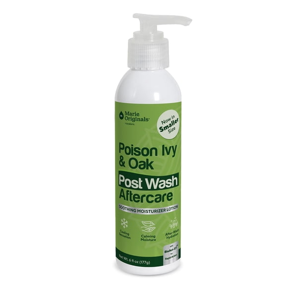 Marie Originals Poison Ivy & Oak Relief Lotion, Moisturizing Aftercare for Itchy, Dry Skin, Tea Tree & Peppermint Oil Formula, 6 fl oz