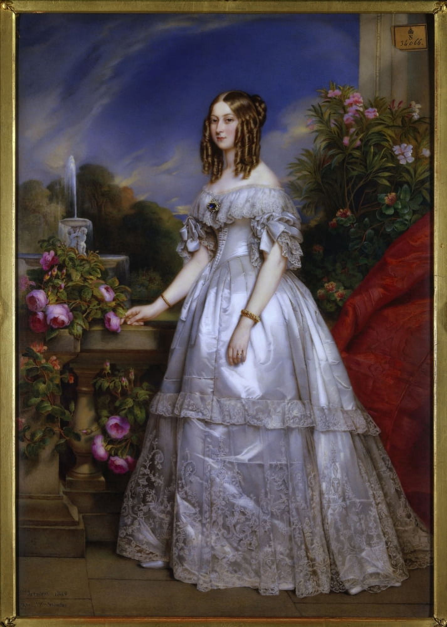 Marie-Pauline Laurent Born Julien (1805-1860) French School Canvas Art - (24 x 36)