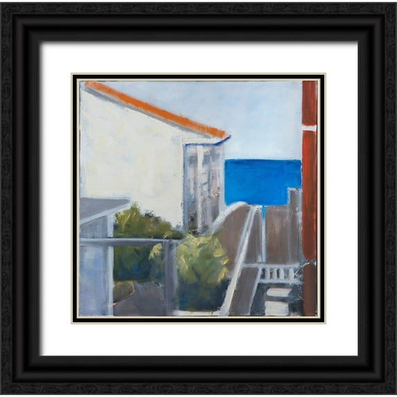 Marie, Susanne 20x20 Black Ornate Wood Framed with Double Matting Museum Art Print Titled - Coastal Lookout