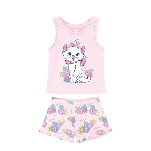 Marie The Aristocat Toddler Girl Short Set, Sizes 12 Months-5T