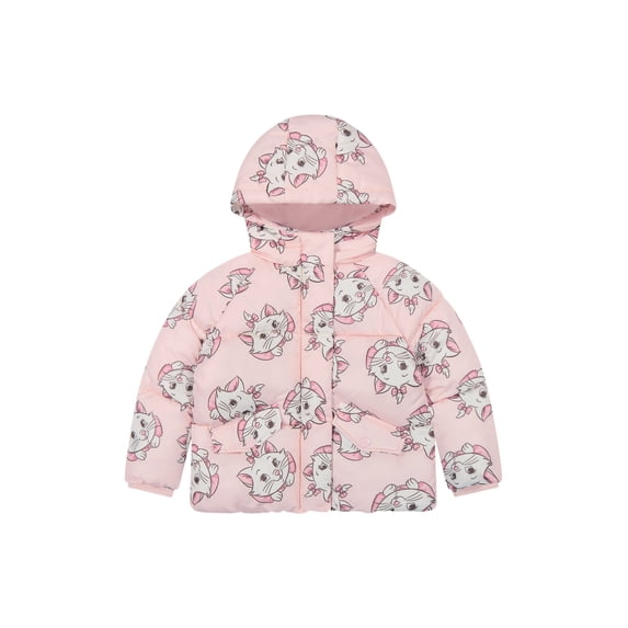Marie The Cat Toddler Girl Puffer Jacket, Sizes 12 Months-5T