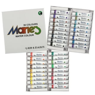  Marie's Water Soluble Oil Color Paint Set - 12ml Tubes -  Solvent-Free - Assorted Colors - [Set of 18] : Automotive