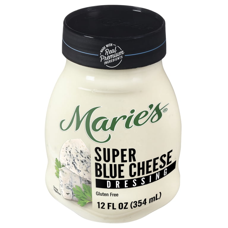 Marie's Creamy Super Blue Cheese Condiments, Salad Dressing & Dip, 12 Fluid  oz Jar - Walmart.com