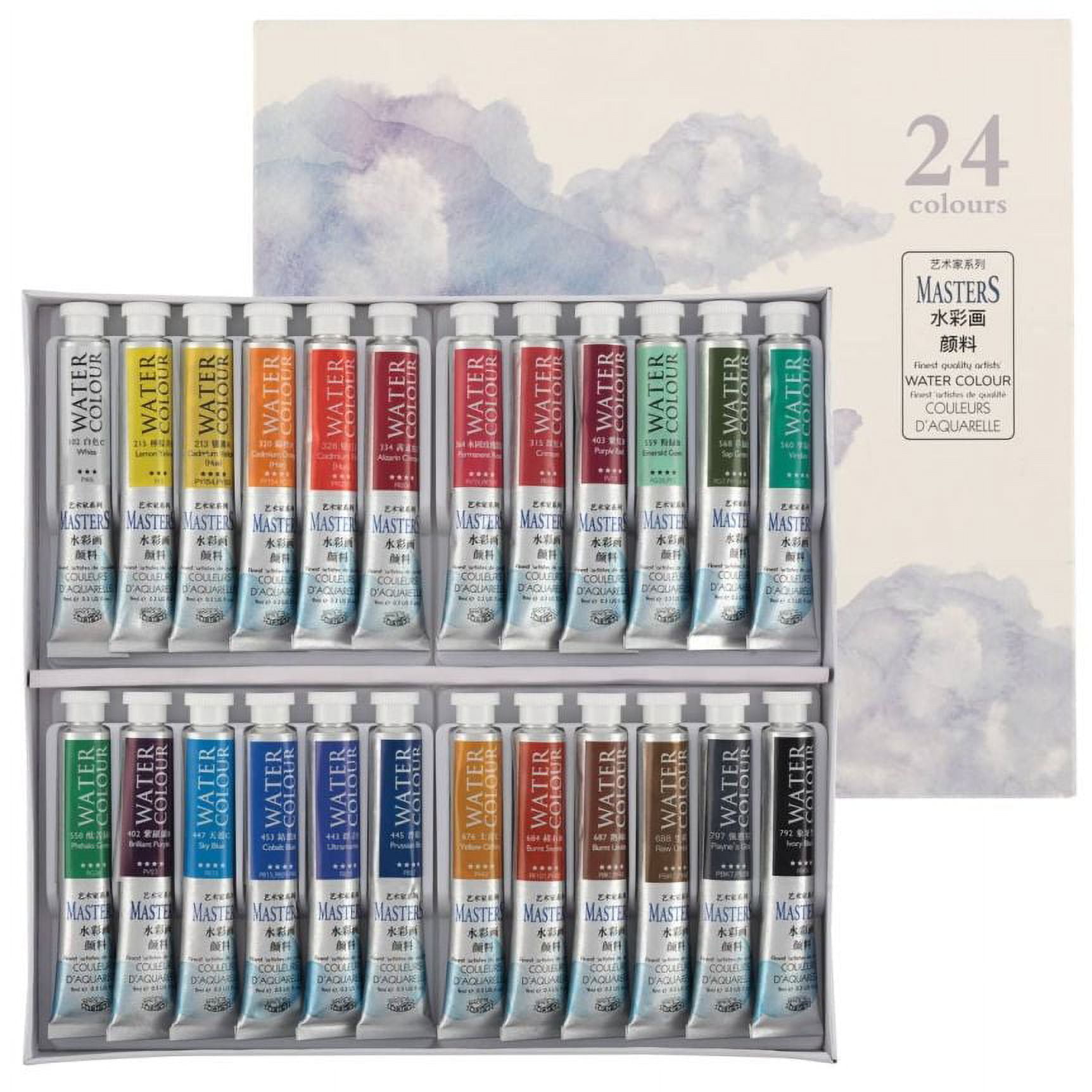 Marie's Watercolor Paint Set - Concentrated Color, Pure Pigments, High  Lightfastness Ratings Craft Paint for Artists - Set of 24 Assorted Colors  (9 mL/0.3 oz) 