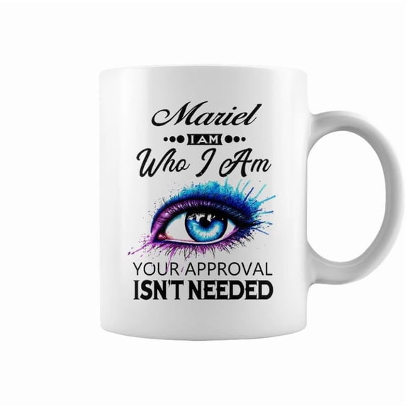 Mariel Name Gift Mariel I Am Who I Am Accent Mug