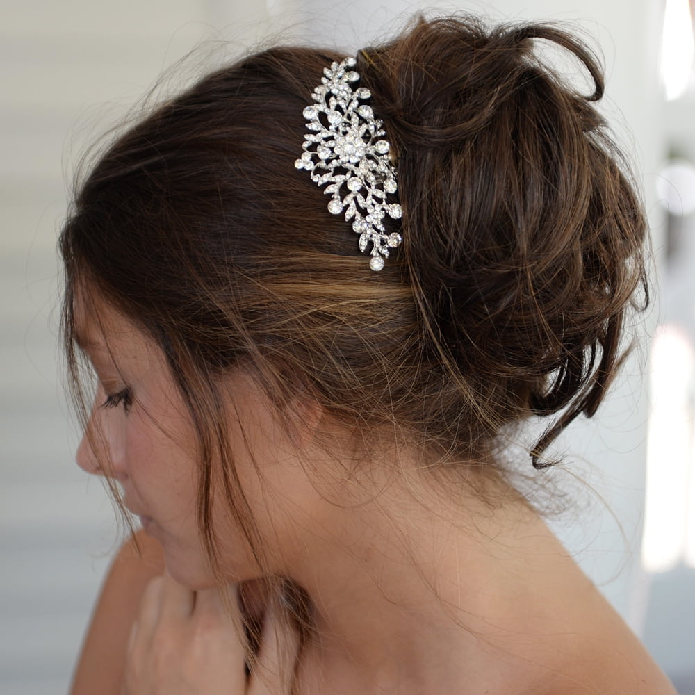 Crystal vine bridal hair comb by Thomas Knolls Crystal Bridal Hair Vine, Bridal Hair Comb, Wedding Hair  main image 3