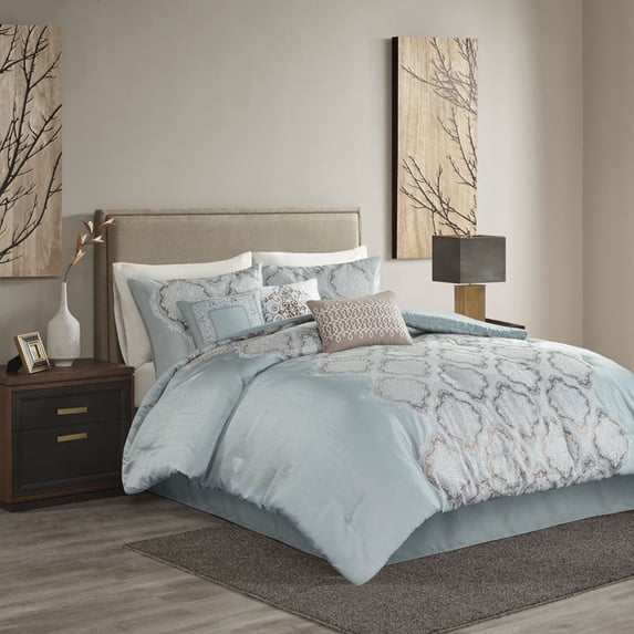 Madison Park Mariella 7 Piece Jacquard Comforter Set - King