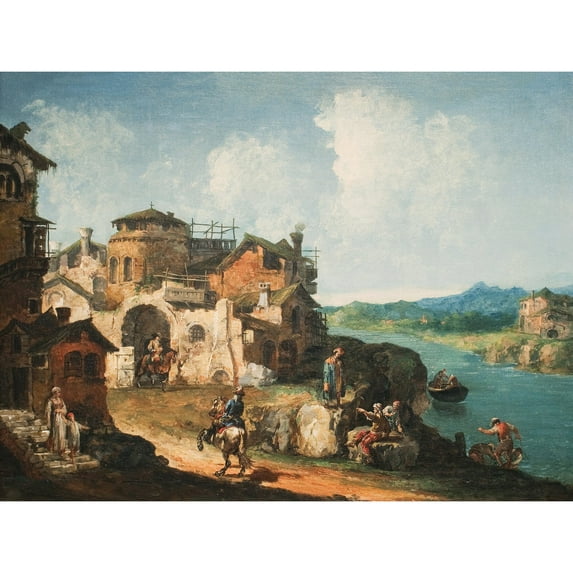 Marieschi Capriccio Landscape Painting Extra Large XL Wall Art Poster Print