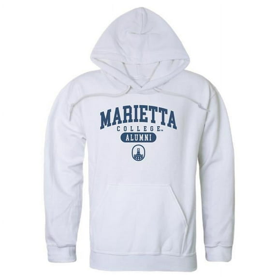 Marietta College Pioneers Alumni Hoodie, White - 2XL