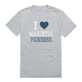 thumbnail image 1 of Marietta College Pioneers I Love T-Shirt, Heather Grey - Small, 1 of 1