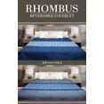 thumbnail image 1 of Marigold Bedding Decorative Coverlet Rhombus Navy/Grey Full XL 84x96 2-Sided Reversible, 1 of 1