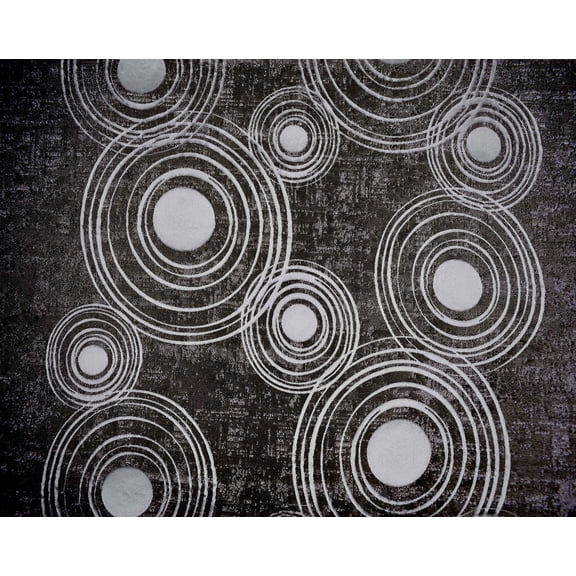 Marigold Bedding Decorative Top Sheet Curlicue Dark Grey/Grey King 114x115